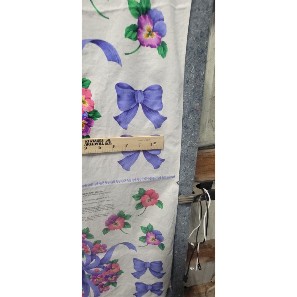 Sewing Pansies Bows & Applique 2 Panels Bundle - Picture 13 of 14